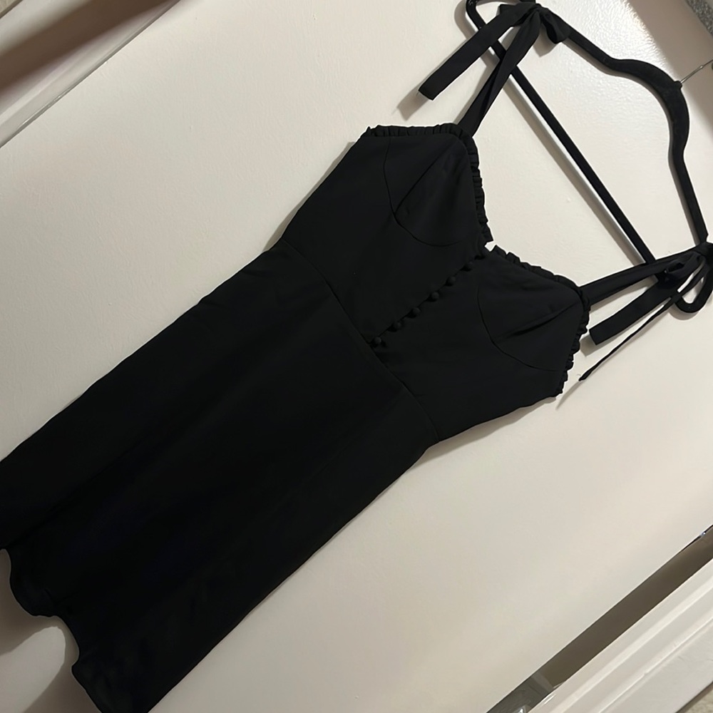 Black dress with cute bow tie straps